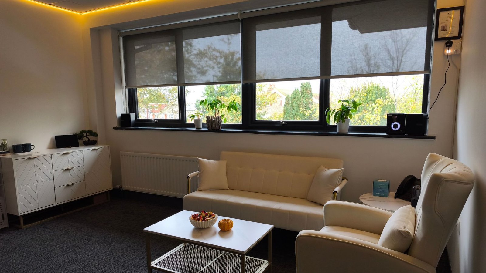 ReviveO2 waiting area in Littlehampton, West Sussex